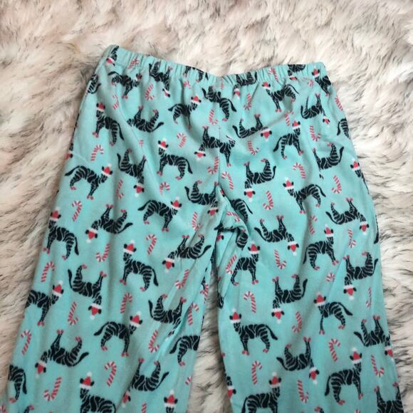 NWOT SO Blue Zebra Print Christmas Themed PJ Pants - Picture 11 of 13